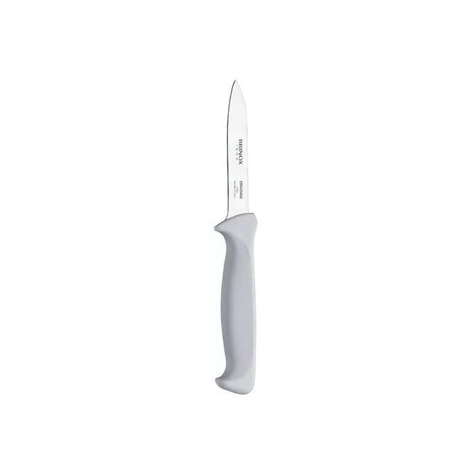 Cuchillo Para Legumbres 3 1/2" Precisión Brinox 2506/300 Mango Blanco-0