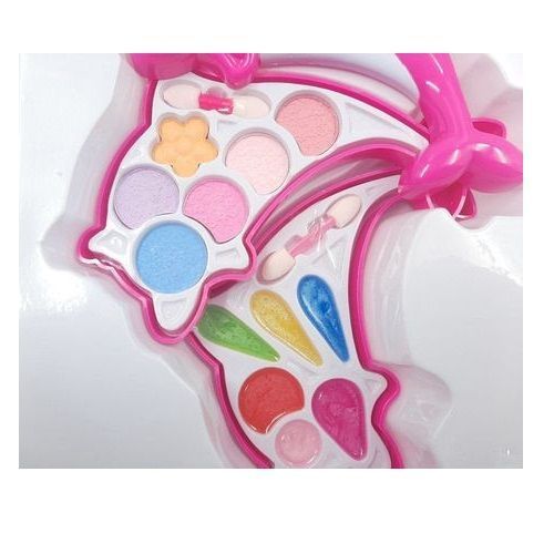 Kit De Maquillaje Sombras Labiales Para Niñas Forma Delfín-2