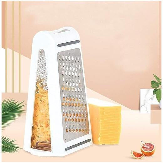 Rallador De Queso De Doble Cara Con Contenedor -5