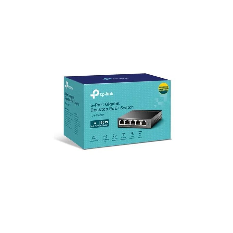 Switch De Sobremesa Con 5 Puertos TP-Link TL-SG1005P-2