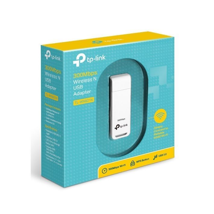 Adaptador Wifi Inalámbrico USB TP-Link Modelo TPL-WN821N-0