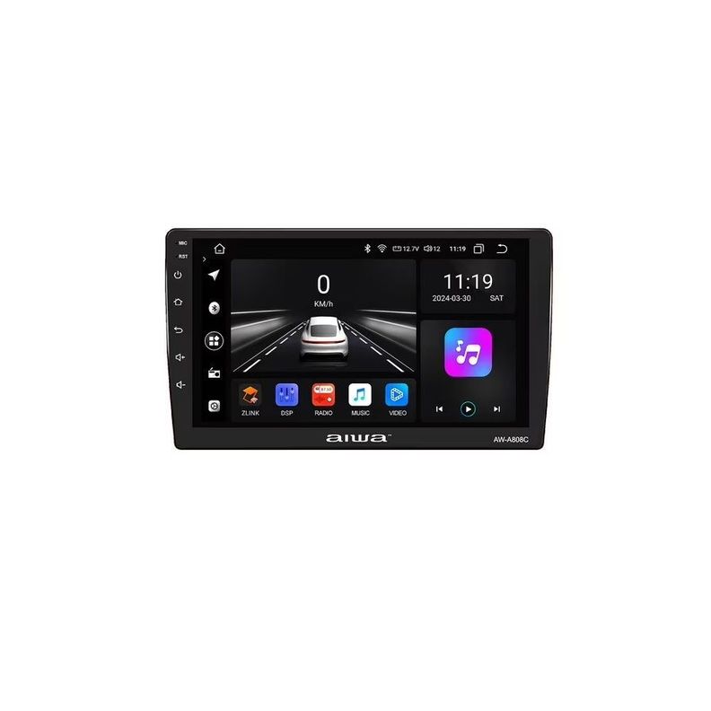 Radio De Auto Aiwa Slim Android 2 Din HD 9" 2Gb Ram Wifi AW-A808C-0