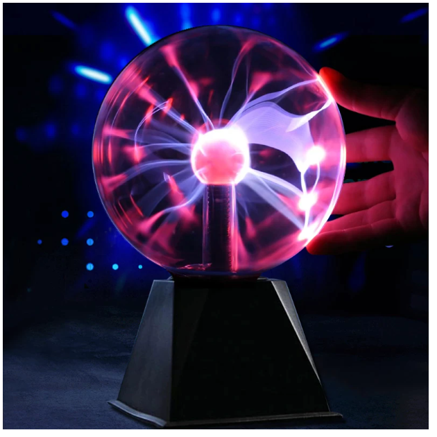 Bola De Plasma Lámpara Luz Sensible Al Tacto -3