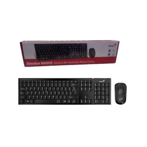 Kit Teclado y Mouse para PC USB Genius Slimstar8000SE-0