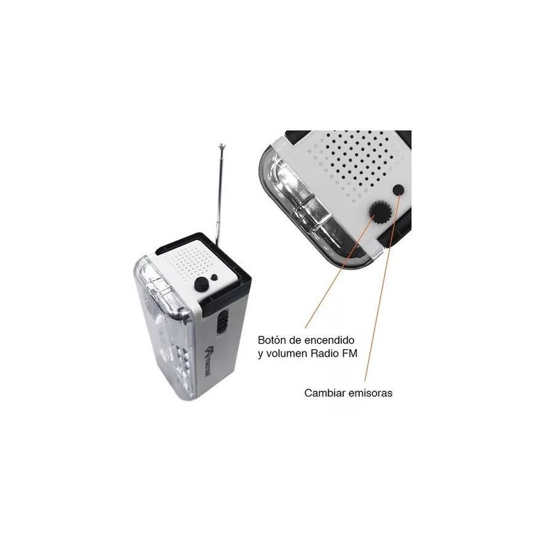 Lámpara Macrotel Recargable 24 Leds 6w MS-6750-3
