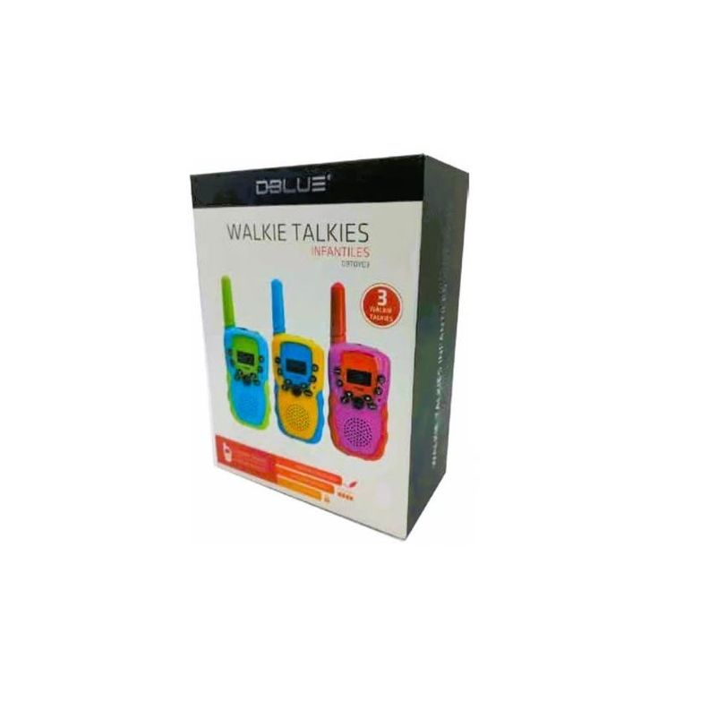 Walkie Talkie Dblue Set de 3 Radios Para Niños DBTOY03-1