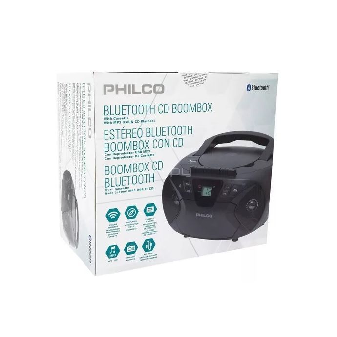 Radio Philco MP3/USB y CD Boombox Modelo PJC2050BT Con Bluetooth-0