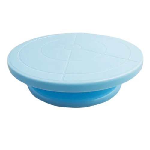 Base Para Decorar Tortas Plato Giratorio Celeste-0