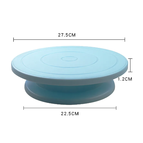 Base Para Decorar Tortas Plato Giratorio Celeste-1