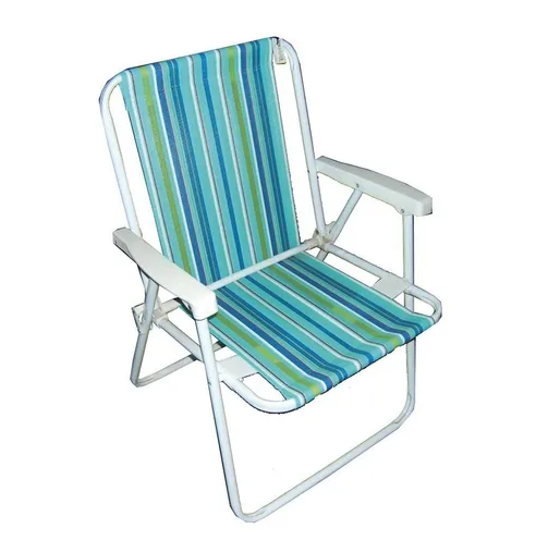 Set De 3 Sillas De Playa Con Apoyabrazos Plegable Vacaciones Verano-1