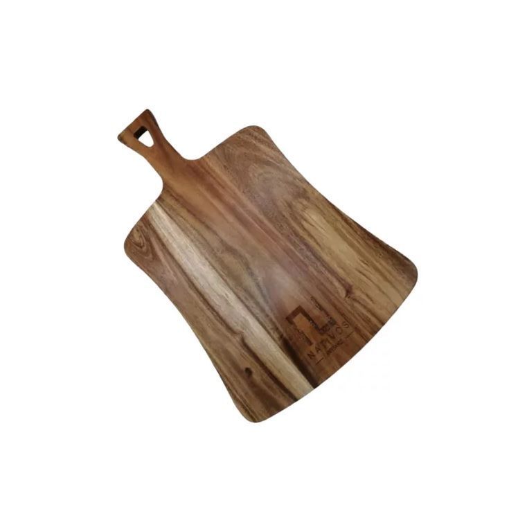 Tabla Rustica De Picar Nativos Forma Rectangular Con Mango MCB001-1