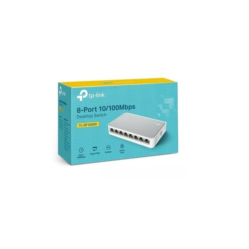 Switch De Sobremesa Con 8 Puertos TP-Link TL-SF1008D-2