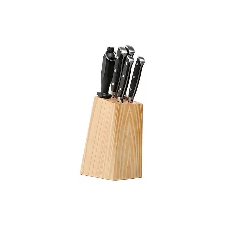 Set De Cuchillos Brinox 6 Piezas Con Taburete De Madera 2519/115-0
