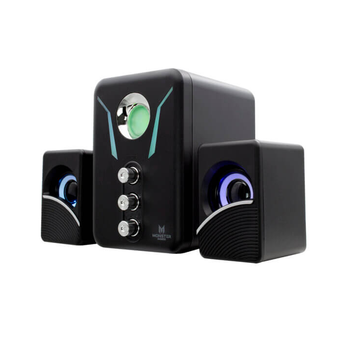 Subwoofer Parlante Gamer Monster 2.1 Modelo SW212-2