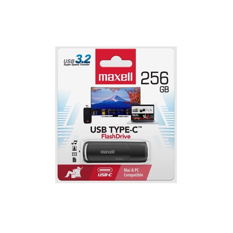 Pendrive Maxell Tipo C 256gb USB 3.2-0