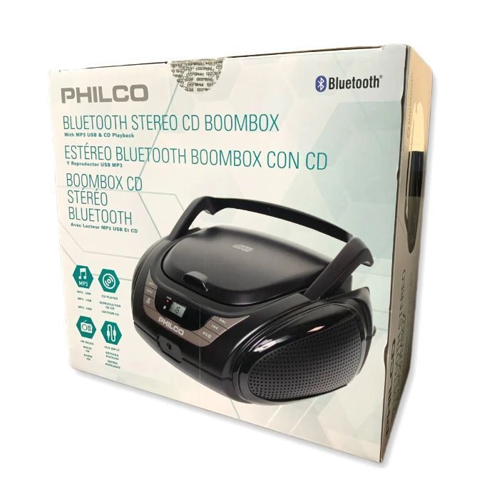 Radio Philco MP3/USB y CD Boombox Modelo PJB2120BT-0