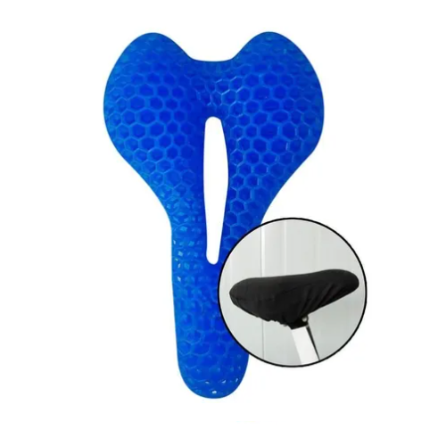 Asiento Para Bicicletas Con Funda Cojín Flexible De Gel-0