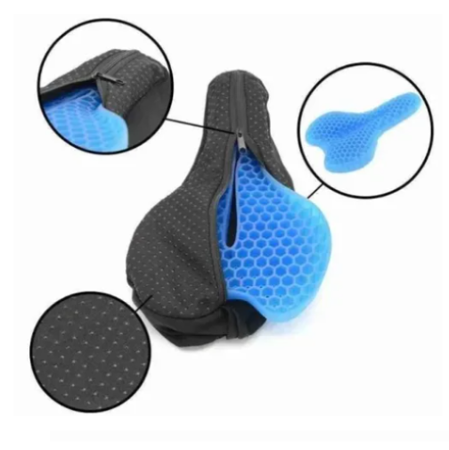 Asiento Para Bicicletas Con Funda Cojín Flexible De Gel-1