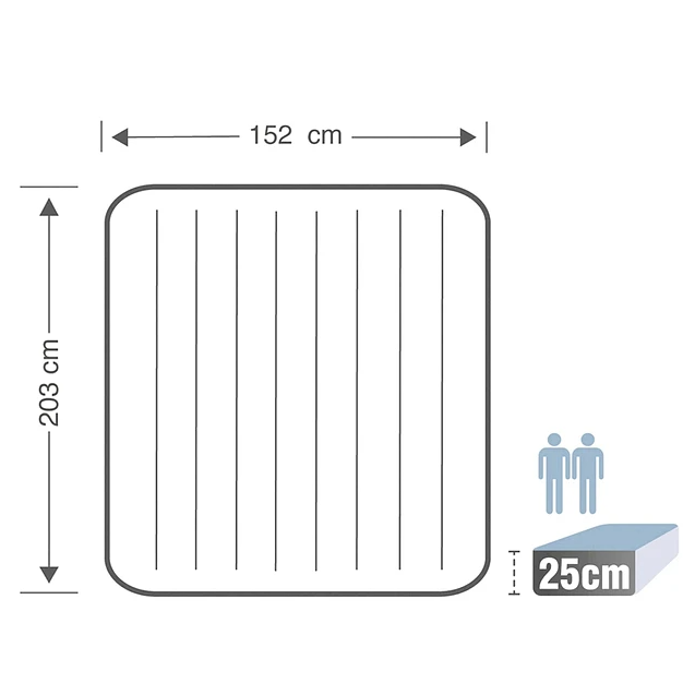 Colchón Inflable INTEX Para Dos Personas Peso Máximo 272Kg-1