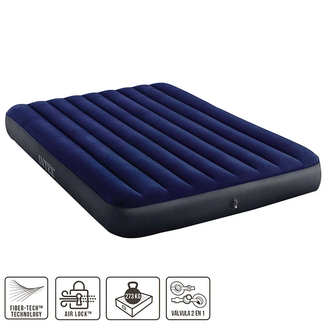 Colchón Inflable INTEX Para Dos Personas Peso Máximo 272Kg-2