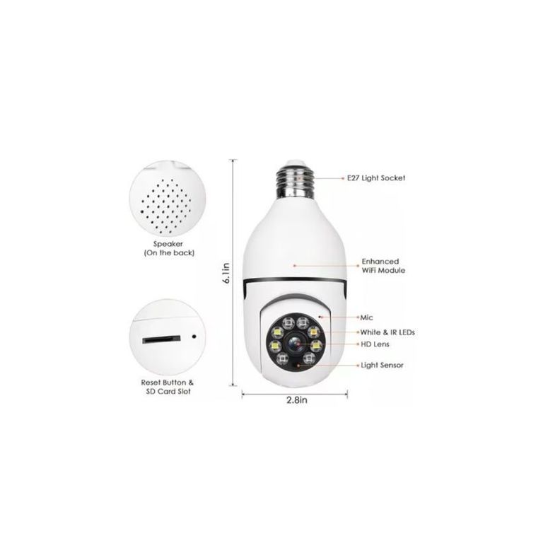 Cámara De Seguridad IP Daewoo Ampolleta DI-SC004-2