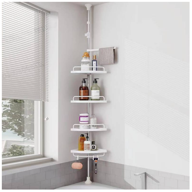 Estante De Esquina Organizador De Ducha Para Baño -1