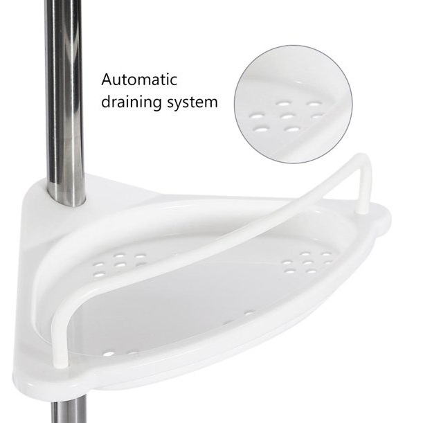 Estante De Esquina Organizador De Ducha Para Baño -4
