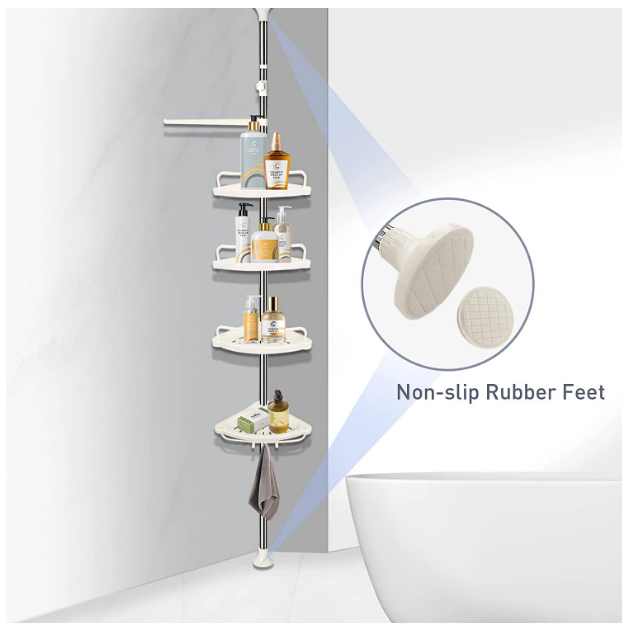 Estante De Esquina Organizador De Ducha Para Baño -7