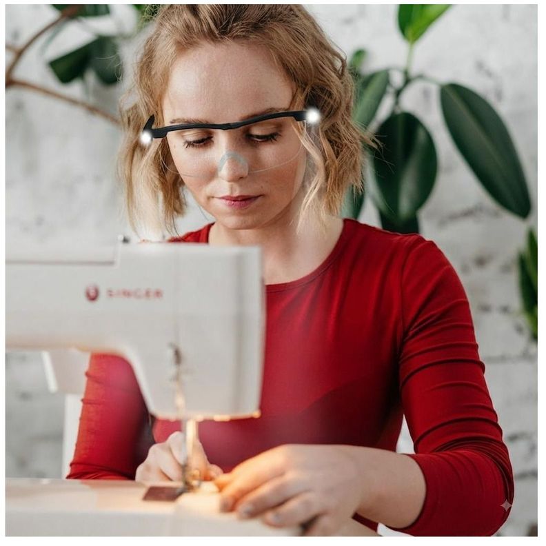 Lentes Ópticos Con Luz Recargables Lupa Con Aumento