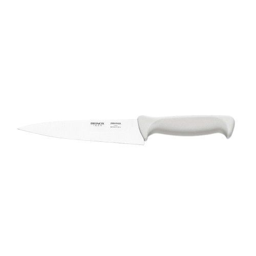 Cuchillo Para Cocina de 6" Precisión Brinox 2506/304 Mango Blanco-2