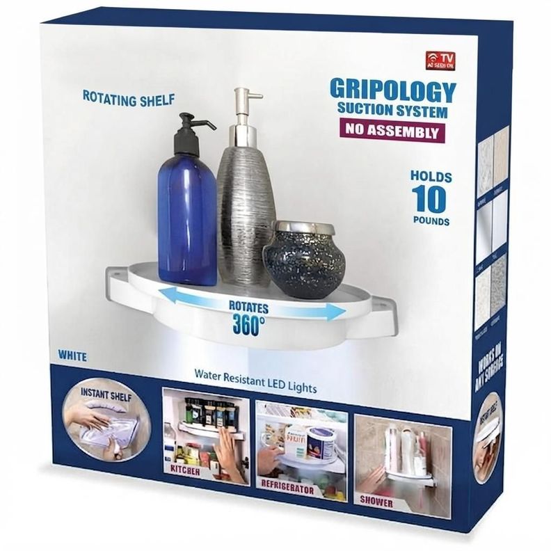 Estante 360 Organizador Giratorio De Baño o Cocina Multiusos