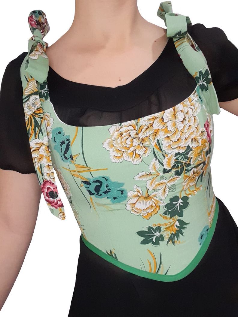 Corset floreado-0