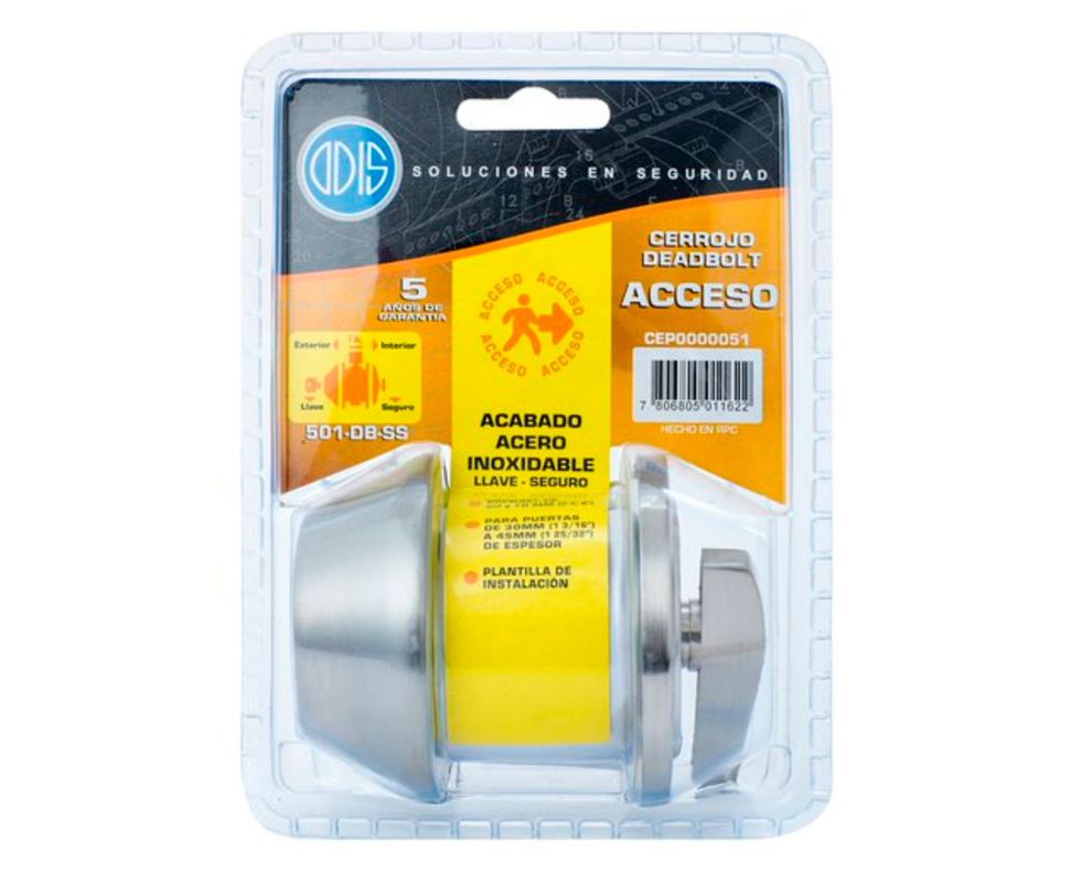 Cerrojo embutir tubular acceso exterior e interior 501 Odis-4