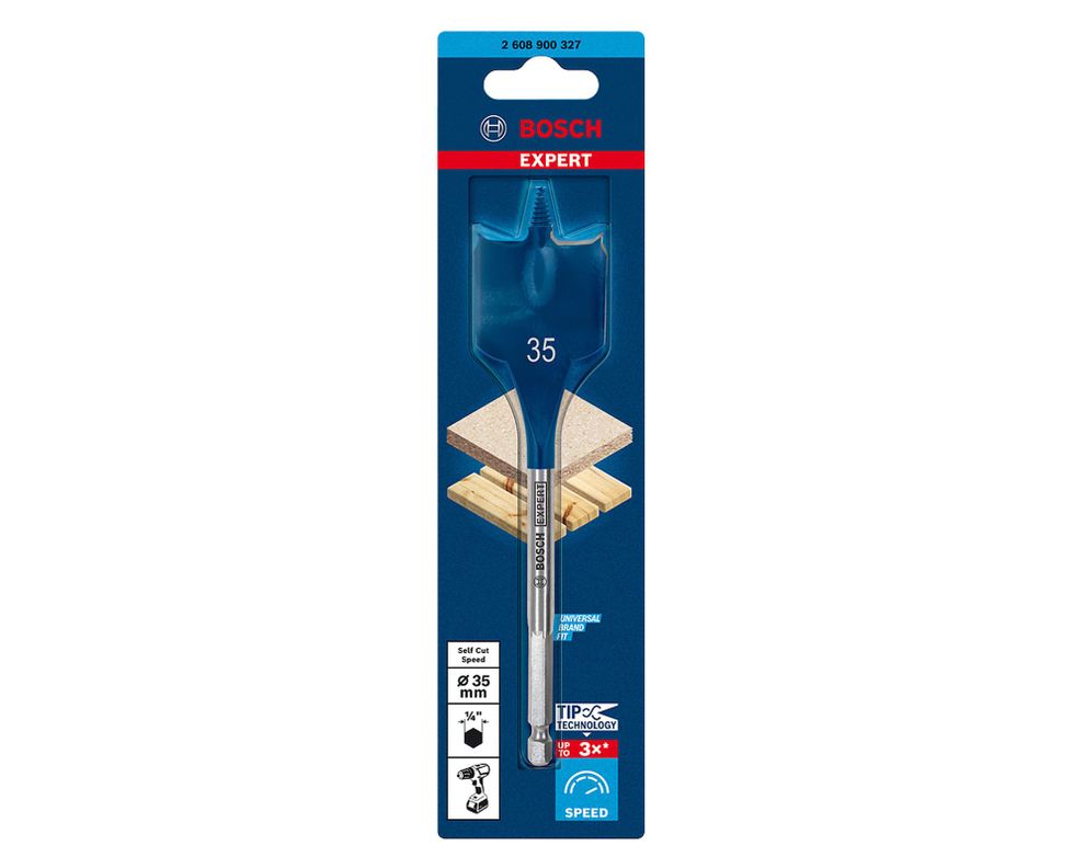 Broca para madera plana Expert Self Cut Speed 35x152 mm-1