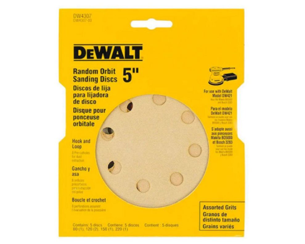 Disco de lija DW4306 5 unidades Dewalt.-0