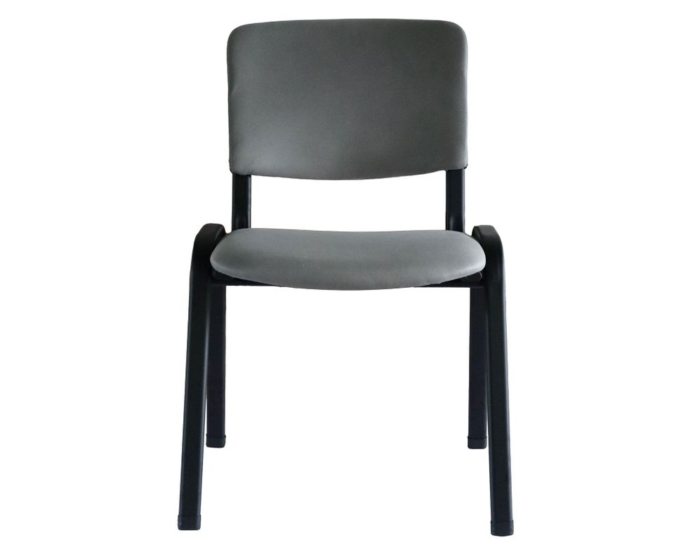 Silla visita apilable gris-0