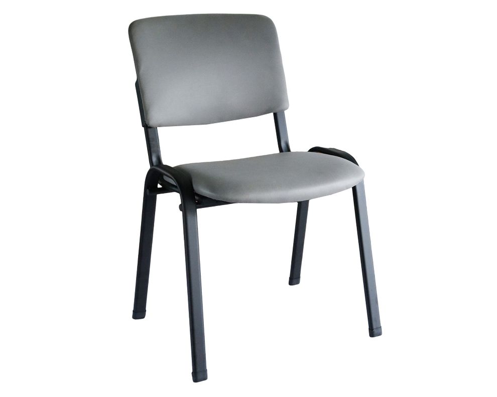 Silla visita apilable gris-1