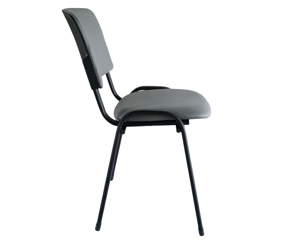 Silla visita apilable gris-2