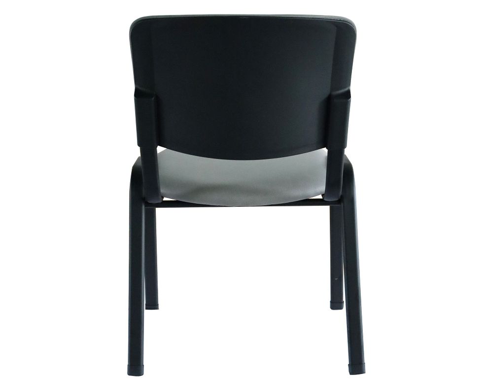 Silla visita apilable gris-3