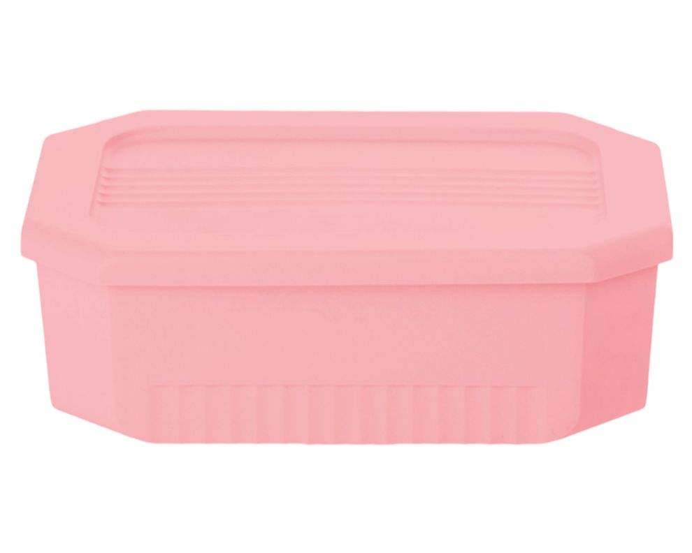 Caja organizadora Octagonal salmón 4 litros-0