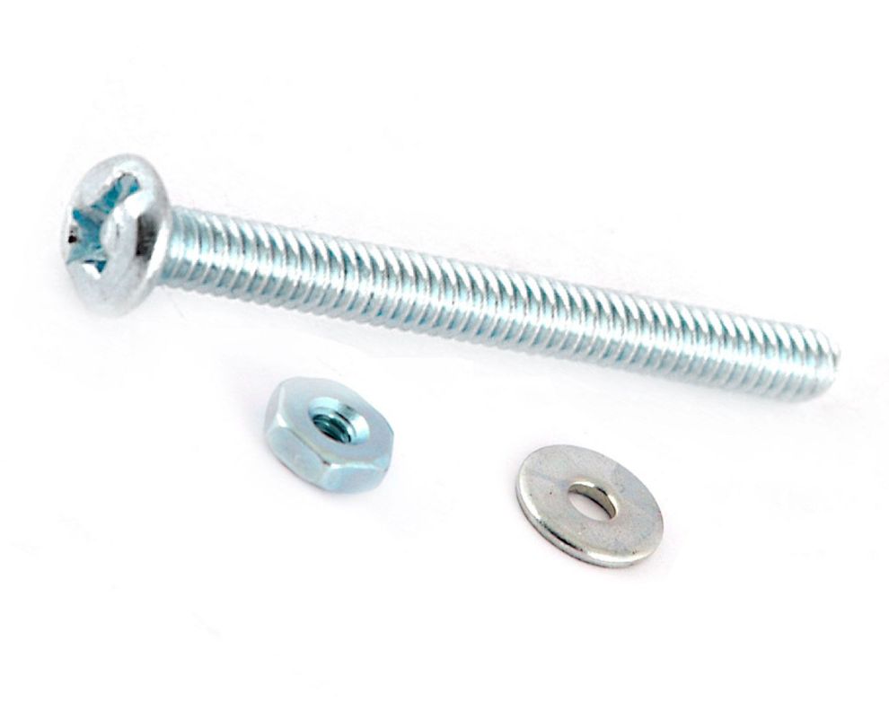 Perno cocina ranura combinada 1/8x1 1/4'' zincado 50 unidades Imporper-0