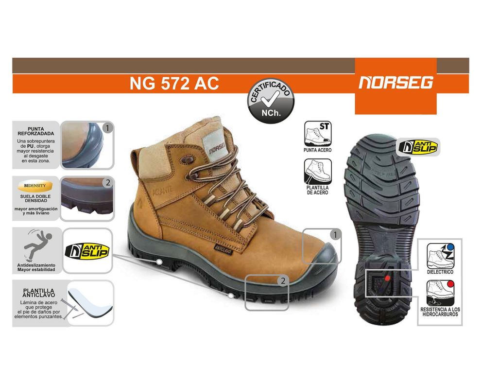 Botín de Seguridad NG572 AC Norseg-1