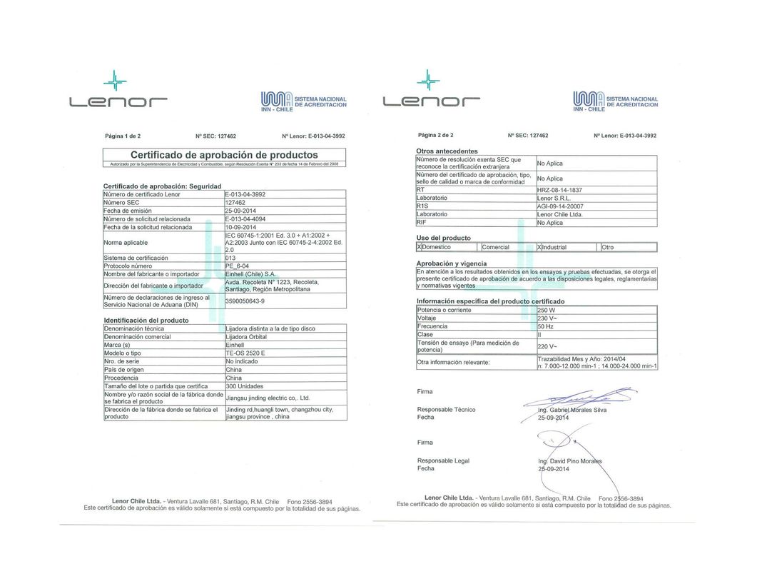 Lijadora orbital 250W TE-OS 2520 E Einhell-9