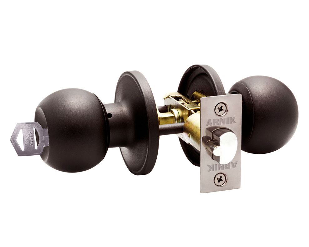 Cerradura pomo acceso bola negro Arnik-3