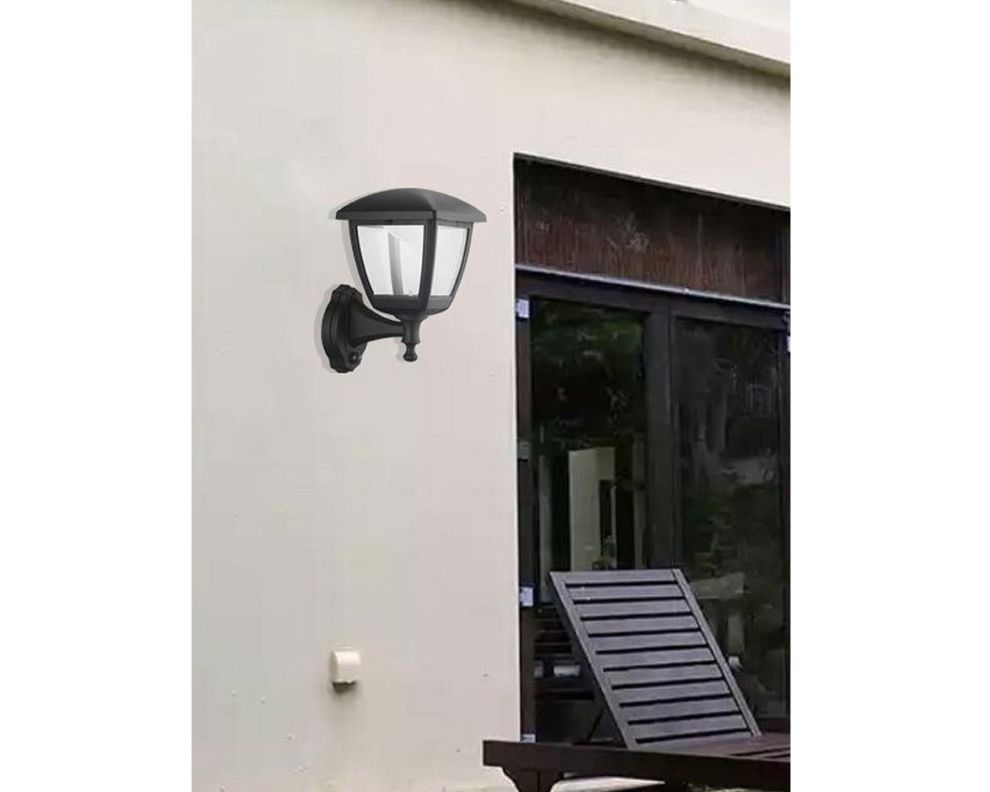 Farol pared LED con sensor Temis negro Abitare-3
