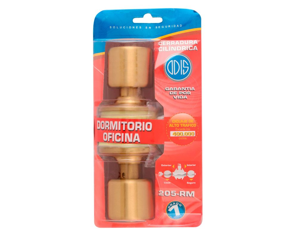 Cerradura embutir pomo dormitorio 205 bronce satinado Odis-3