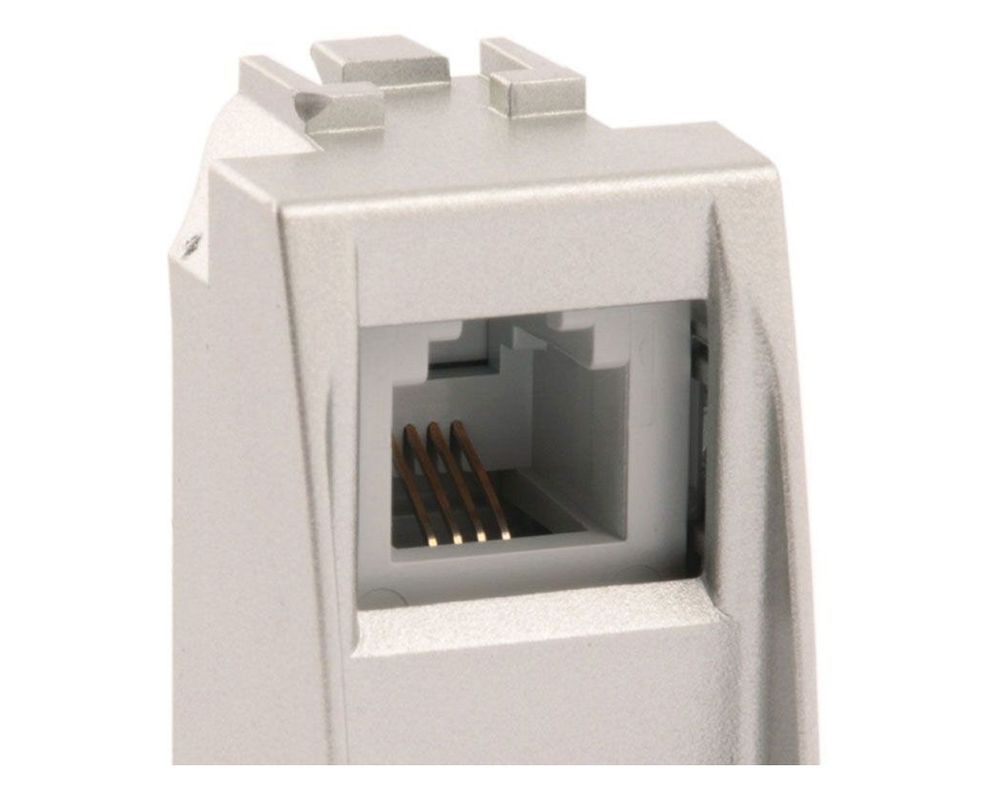 Módulo toma teléfono RJ11 blanco Bticino-1