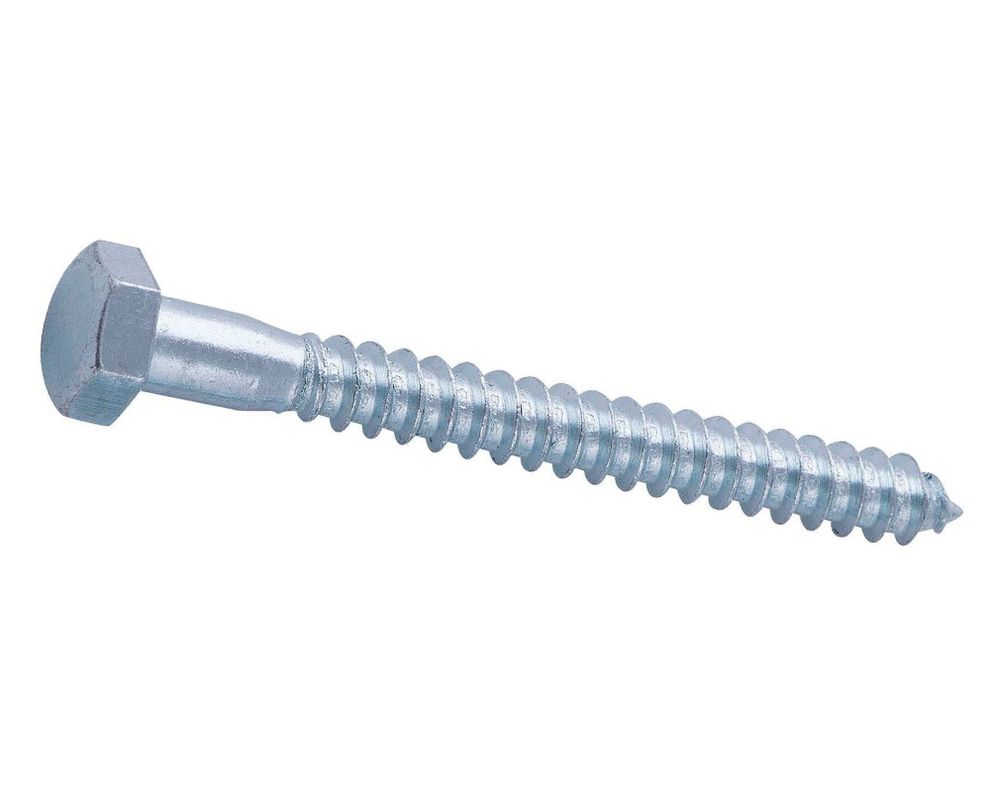 Tornillo Tirafondo 3/8 x 3 1/2''zincado Imporper.-0