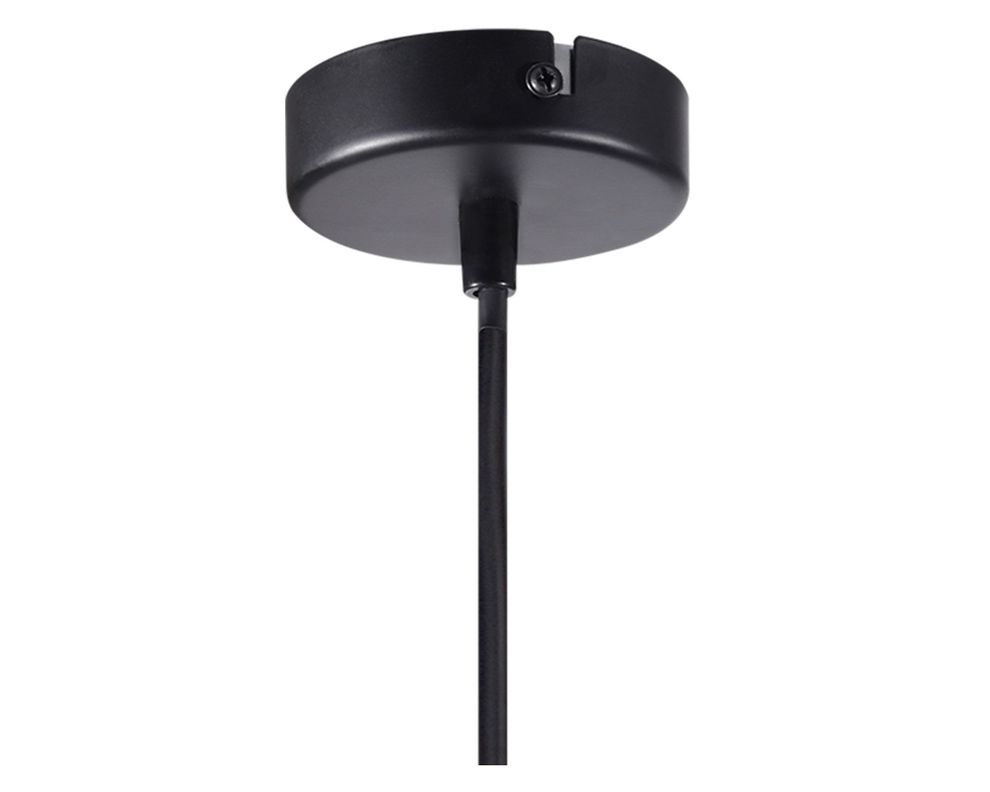 Lámpara colgar 1L E27 Karlovy negro Abitare-5