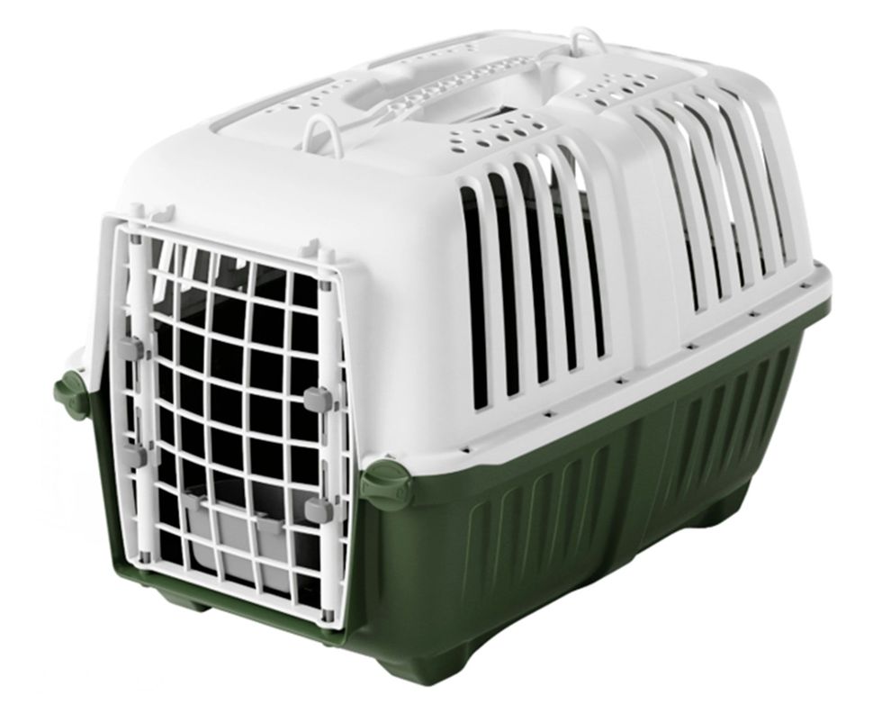 Jaula transporte mascota 31.8x31x47 cm-0